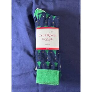 club room dress socks Club Room Mens 4 Pack Striped Crew Socks Brown 8-13
